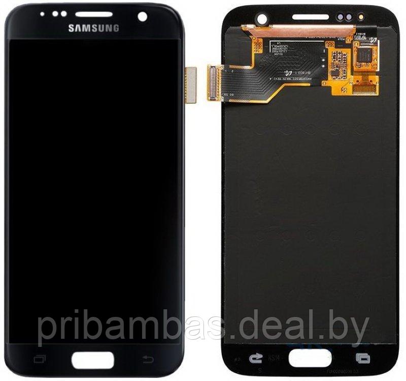 Дисплей (экран) для Samsung Galaxy S7 G930 с тачскрином чёрный - фото 1 - id-p50407177