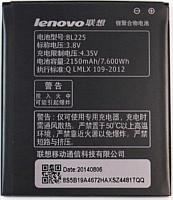 АКБ (аккумулятор, батарея) Lenovo BL225 Совместимый 2150mAh для Lenovo S580, A758E, A858