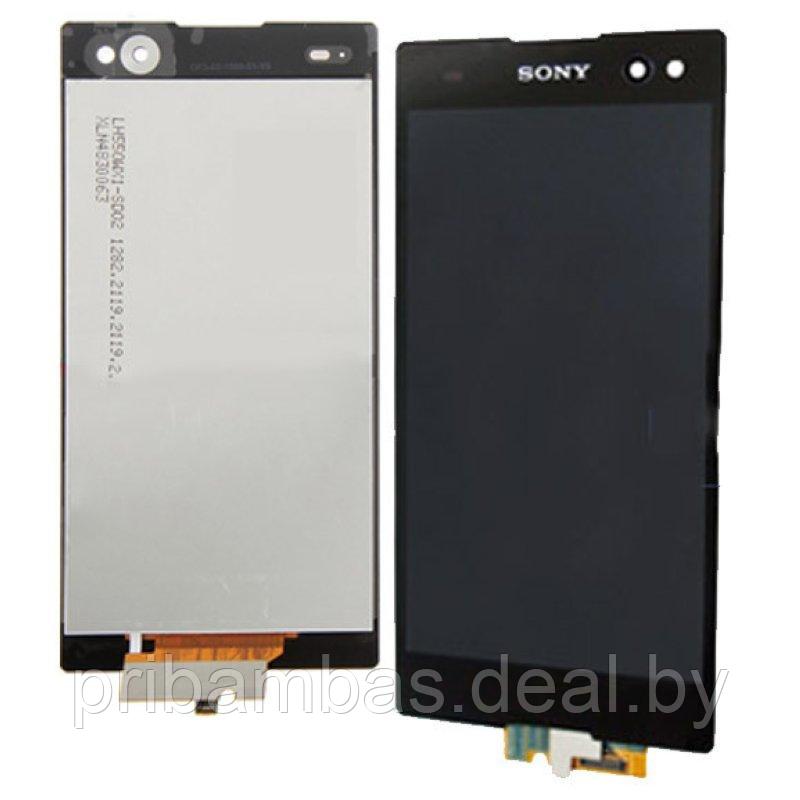 Дисплей (экран) для Sony Xperia C3 D2533 с тачскрином Черный - фото 1 - id-p52456930