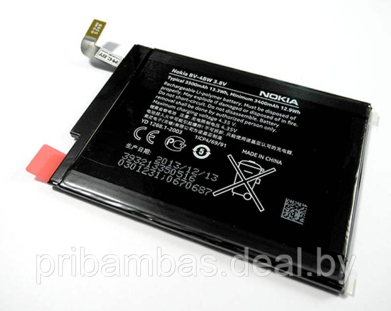 АКБ (аккумулятор, батарея) Nokia BV-4BW 3500mAh для Nokia Lumia 1520 - фото 1 - id-p52456936