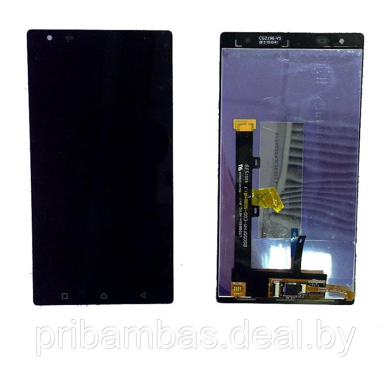 Дисплей (экран) для Lenovo Vibe X3 с тачскрином черный - фото 1 - id-p76327164