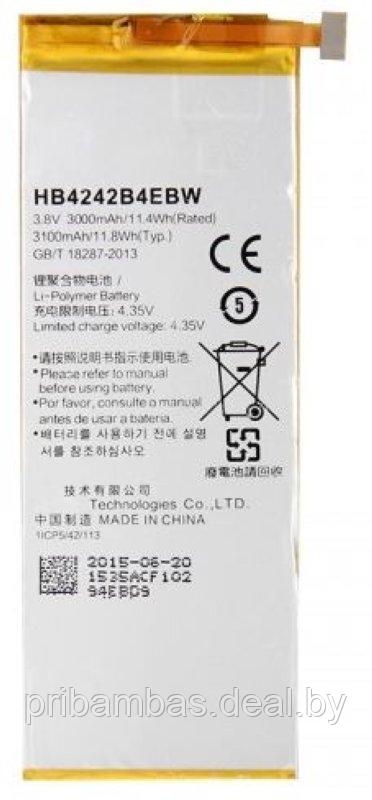АКБ (аккумулятор, батарея) Huawei HB4242B4EBW 3000mah для Huawei Honor 6, Honor 4X CHE2-L11, Honor 7 - фото 1 - id-p52882285