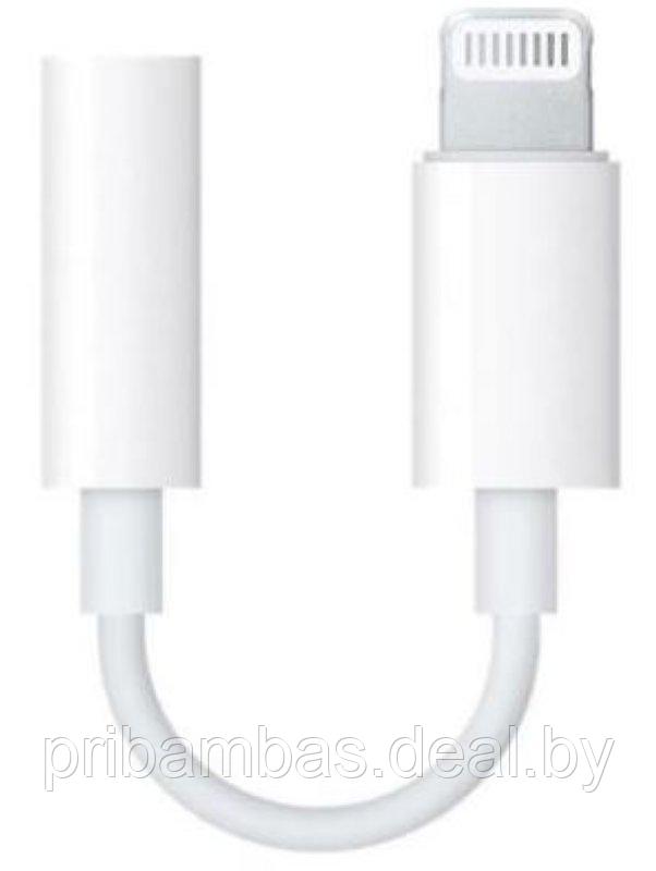 Адаптер (переходник) Apple Lightning - 3.5 mm (A1749) Белый для Apple iPhone 7, 7+, 8, 8+, X, Xs, Xr