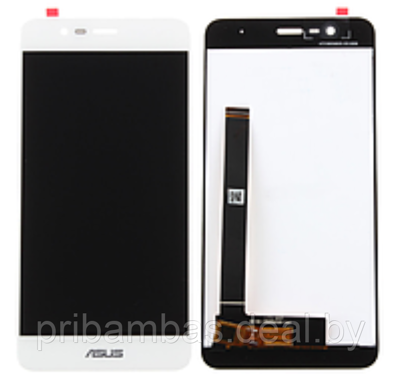 Дисплей (экран) для Asus ZenFone 3 Max ZC520TL с тачскрином белый - фото 1 - id-p84829073