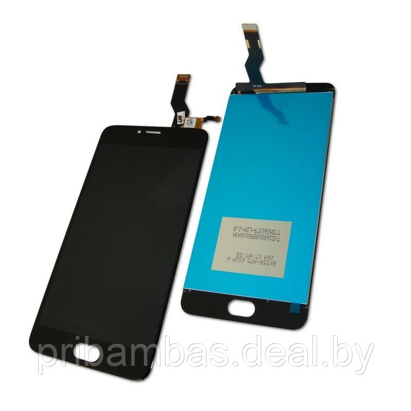 Дисплей (экран) для Meizu M3 Note L681 с тачскрином с изогнутым шлейфом Черный - фото 1 - id-p59160605