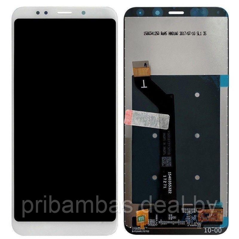 Дисплей (экран) для Xiaomi Redmi 5 Plus с тачскрином Белый - фото 1 - id-p85221581