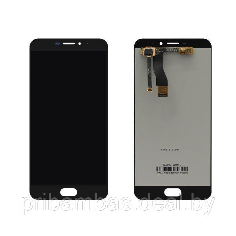 Дисплей (экран) для Meizu M5 Note с тачскрином Черный - фото 1 - id-p86252174