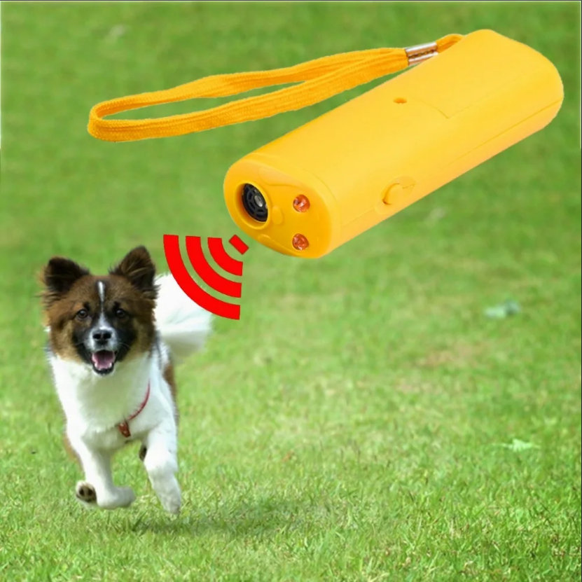 Отпугиватель собак ультразвуковой с фонарем, радиус 10м - фото 1 - id-p175917485