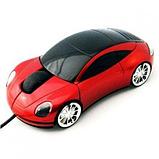 Мышь машинка CBR MF-500 Lazaro проводная в виде автомобиля красная pors, фото 5