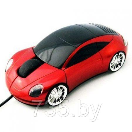 Мышь машинка CBR MF-500 Lazaro проводная в виде автомобиля красная pors - фото 5 - id-p167709724