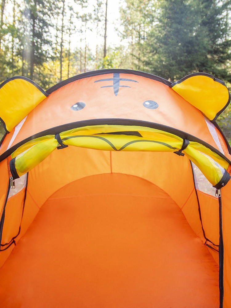 Детская игровая палатка Тигренок ФЕЯ ПОРЯДКА CT-105 желто-оранжевый 182х96х76см - фото 4 - id-p175920524