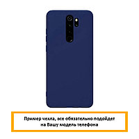 Soft-touch бампер Silicone Cover для Xiaomi Redmi Note 10 5G (2021) синий