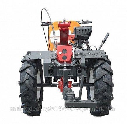 Мини-трактор Rossel M-308 на базе адаптера ХорсАМ в комплекте с подъёмным механизмом и почвофрезой - фото 3 - id-p175921126