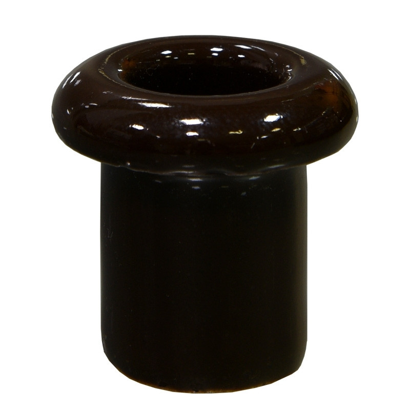 Lindas Втулка для сквозного отверстия керамическая, коричневая - фото 1 - id-p175927989