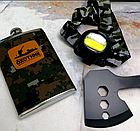 Походный подарочный набор Элитная Серия для шашлыка "Охотник" 9 предметов/сумка портупея, фото 5