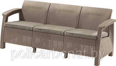 Диван Keter Corfu Love Seat Max (Корфу Лав Сит Макс), коричневый - фото 9 - id-p107896421