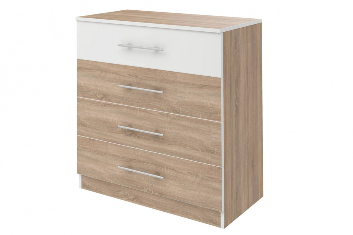 Комод Оливия с 4-мя ящиками дуб сонома СТЛ.109.07