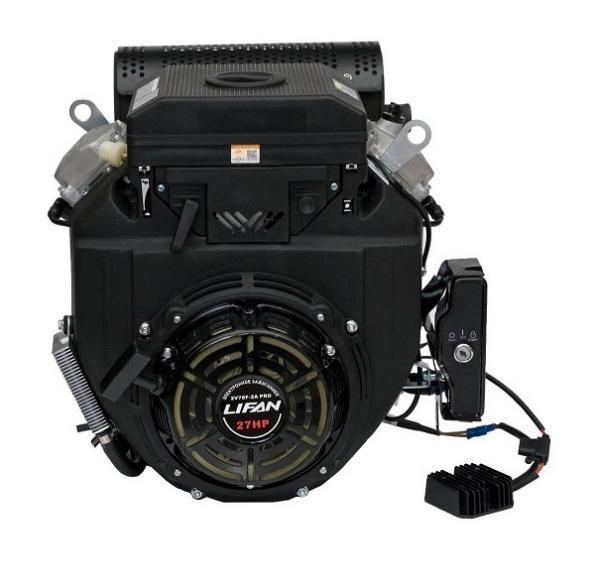 Двигатель Lifan LF2V78F-2A PRO(New), 27 л.с. D25, 20А, датчик давл./м, м/радиатор, ручн.+электр. зап - фото 1 - id-p162078750