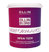 Ollin Осветляющий порошок для открытых техник обесцвечивания волос Open Tech Blond Performance, 500 г