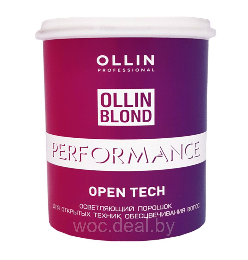 Ollin Осветляющий порошок для открытых техник обесцвечивания волос Open Tech Blond Performance, 500 г - фото 1 - id-p175948442