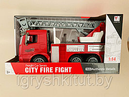 Инерционная Пожарная машина, светозвуковые эффекты, арт.98-616A