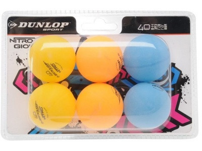 Мячи для настольного тенниса Dunlop Nitro Glow (6шт) 827DN679349