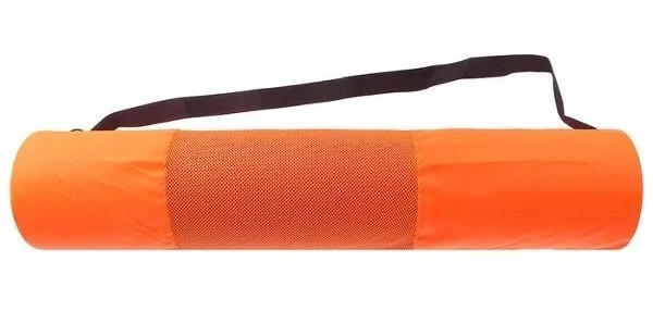 Чехол для коврика для йоги полусетчатый INDIGO SM-131 14x66см синий, черный, оранжевый - фото 3 - id-p174357136