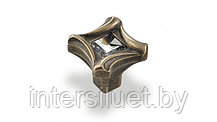 Ручка-кнопка металл FB-031 000/К Svarovski, хром глянец
