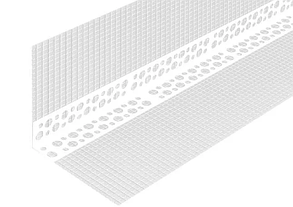 Угол фасадный ПВХ с сеткой. 3м. 100x150мм