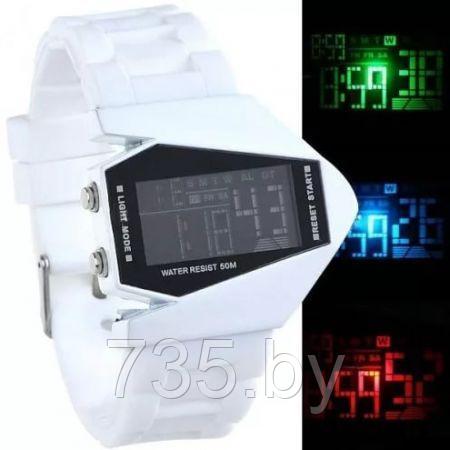 Led Watch - часы Skmei "Истребитель" наручные белые - фото 3 - id-p167709713