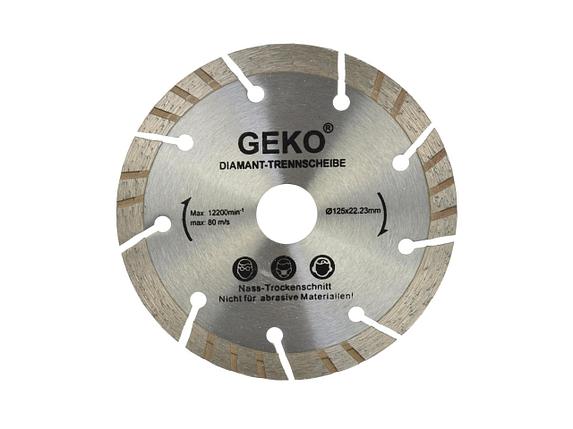 G00222 Диск алмазный отрезной сегментный, 125х22,2мм, LASER-grey, GEKO, фото 2