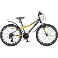 Велосипед Stels Navigator 410 V 24 21-sp V010 2022 (черный/желтый)