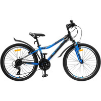 Велосипед Stels Navigator 410 V 24 21-sp V010 2022 (черный/синий)