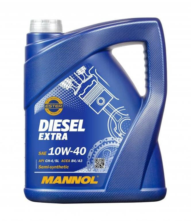Масло моторное MANNOL Diesel Extra 10W-40 API CH-4/SL полусинтетика 5л., код 2790