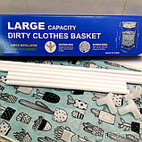 Складная двухуровневая корзина для игрушек/бак для белья Large Baskrt 33х33х85 см Модель А, фото 8