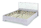 Кровать с ортопедом Сальма 1,4 м КР 023 - Анкор / Белый глянец - Стендмебель, фото 2