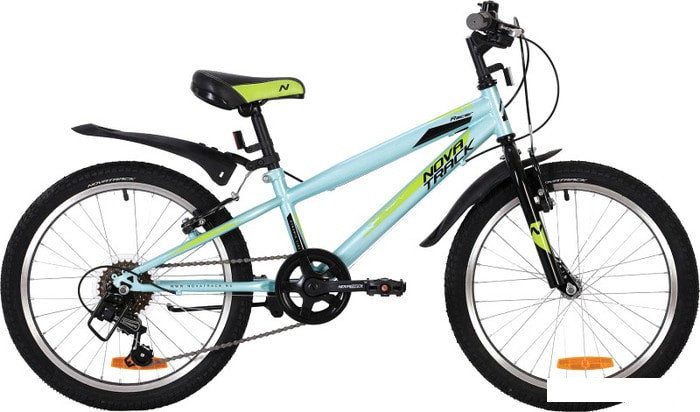 Детский велосипед Novatrack Racer 20 20SH6V.RACER.BL20 (голубой/черный, 2020), фото 2