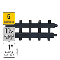 Rommer 2+2+1 распределительный коллектор, 5 выходов