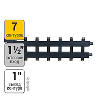 Rommer 3+3+1 распределительный коллектор, 7 выходов