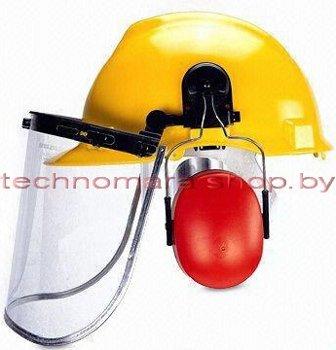 Шлем защитный со щитком и наушниками Long Dar Plastic SM96756 (Тайвань) - фото 1 - id-p174165228