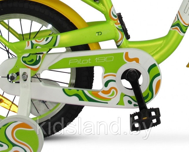 Детский Велосипед Stels Pilot -190 16" (белый/зеленый) - фото 3 - id-p176044885