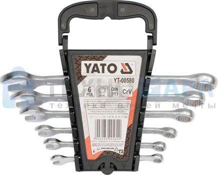 Набор комбинированных ключей из 6 предметов Yato YT-00580 (Польша) - фото 1 - id-p174166811