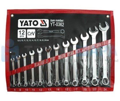 Набор комбинированных ключей из 12 предметов Yato YT-0362 (Польша) - фото 1 - id-p174166824