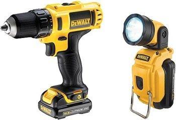 Дрель-шуруповерт аккумуляторная DeWALT DCD710SV (Германия) + Фонарь - фото 1 - id-p174165899