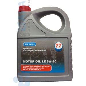 77 Lubricants Motor Oil LE 5W-30 (5 л) 4225817700 Синтетическое моторное масло (Нидерланды) - фото 1 - id-p174167736