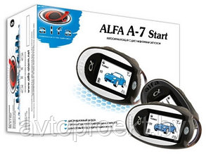 Автосигнализация с двусторонней связью Alfa A-7 Start с функцией автозапуска