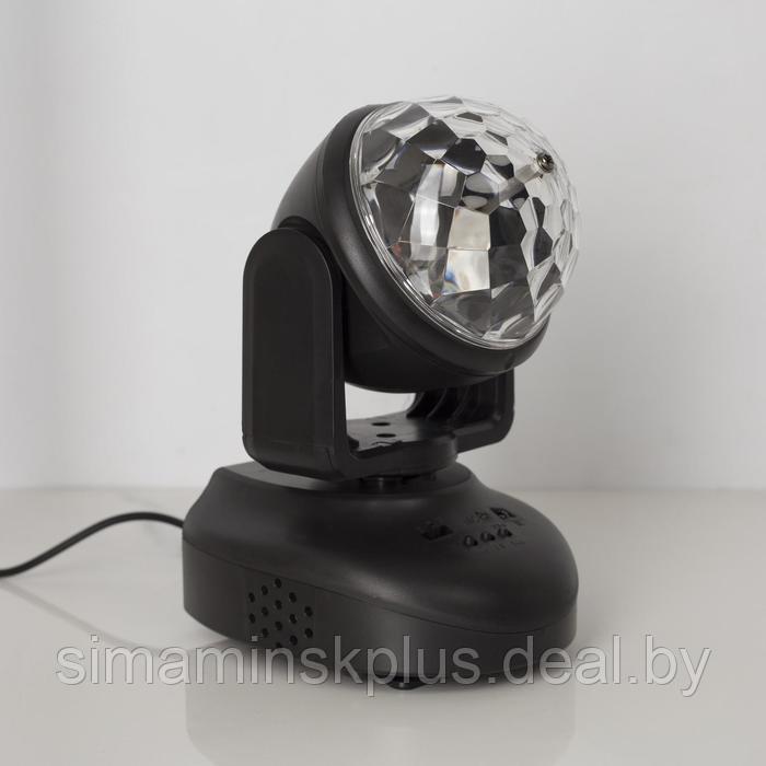 Световой прибор «Вращающийся шар» 8.5 см, динамик, свечение RGB, 12 В - фото 2 - id-p176067173