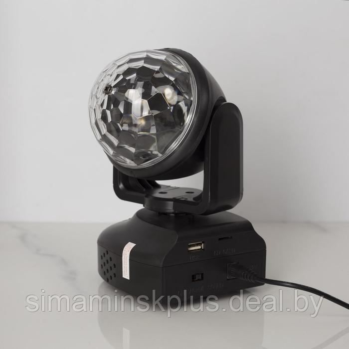 Световой прибор «Вращающийся шар» 8.5 см, динамик, свечение RGB, 12 В - фото 3 - id-p176067173