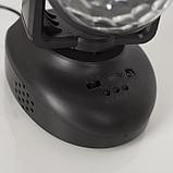 Световой прибор «Вращающийся шар» 8.5 см, динамик, свечение RGB, 12 В, фото 6