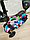 Детский самокат беговел   5в1  разноцветный принт ромбики, фото 2